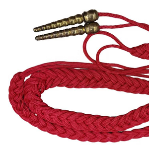 High Quality Customizable Polyester Shoulder <b>Cord</b> Factory Wholesale Metallic <b>Cord</b> Solid Color Braided Rope - Product Image 5