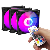 MANMU Contrôleur Hub PWM ARGB 1 à 10, Synchronisation sans fil, Contrôle des ventilateurs, Télécommande intelligente pour ordinateur