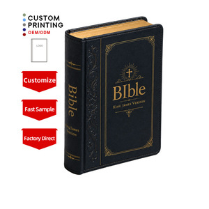 Biblias Sagradas Profesionales Resistentes con Cubierta <span class=keywords><strong>de</strong></span> Cuero PU, Diseño Elegante para Servicios Religiosos, Impresión Cristiana - Product Image 1