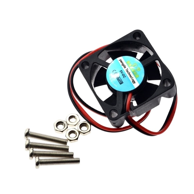 Raspberry PI Fan, Active Cooling Fan for Customized Acrylic Case / 5V Plug-in and Play/Support Raspberry Pi Model B Plus