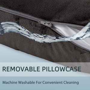 Oreiller de <span class=keywords><strong>maternité</strong></span> en forme de U, tissu tricoté, couche d'air, confort ergonomique réglable, soins pour femmes enceintes - Product Image 4