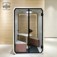 Cabine de réunion acoustique Hansom pour bureau, cabine téléphonique insonorisée, studio d'enregistrement insonorisé, cabine silencieuse, cabine insonorisée à vendre
