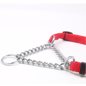 Precio bajo ajustable media cadena <span class=keywords><strong>Martingale</strong></span> collares Nylon <span class=keywords><strong>Martingale</strong></span> cadena enlace perro collares - Product Image 6