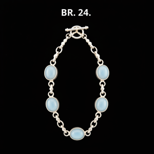 Bijoux en argent sterling 925 Bracelet incrusté de turquoise pour bébé garçon et homme Design cadeau - Product Image 1