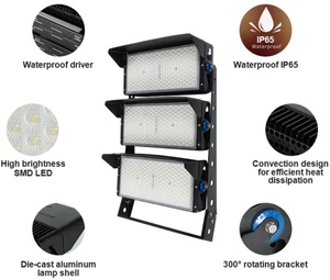 Ngoài trời <span class=keywords><strong>Led</strong></span> cao mast ánh sáng Modular IP67 sân vận động không thấm nước Cricket lĩnh vực 500W 100W 1500W 200W <span class=keywords><strong>Led</strong></span> thể thao đèn sân vận động ánh sáng - Product Image 4