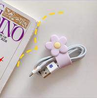 Enrouleur de câble de données bande dessinée, housse, enrouleur de câble USB, organisateur d'écouteurs, enrouleur de fil