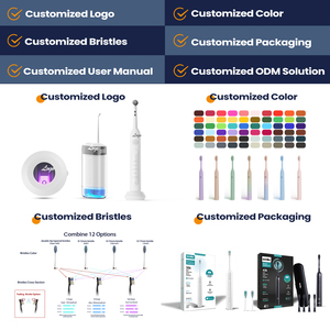 Limpieza bucal de dientes <span class=keywords><strong>Cepillo</strong></span> de dientes completo 3 modos de limpieza Kit de <span class=keywords><strong>cepillo</strong></span> de dientes de viaje <span class=keywords><strong>Cepillo</strong></span> de dientes eléctrico sónico para la salud dental - Product Image 5