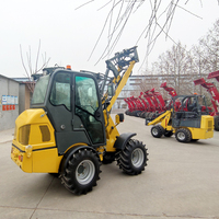 Minipala Gommata Articolata Agricola, Carico Nominale 850kg, Marca Taian, Design Compatto, Caricatore Frontale con Molteplici Accessori
