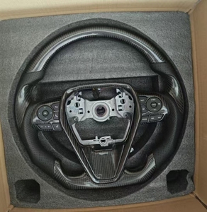 Volant en Fiber <span class=keywords><strong>de</strong></span> carbone personnalisé <span class=keywords><strong>de</strong></span> haute qualité pour <span class=keywords><strong>Toyota</strong></span> Camry Avalon Corolla Prius <span class=keywords><strong>Yaris</strong></span> CHR RAV4 Highlander - Product Image 4