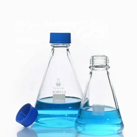 Perlengkapan Laboratorium Kaca 24/40 45/50 Sambungan Gerinda 5000 ml Botol Erlenmeyer Kaca Borosilikat