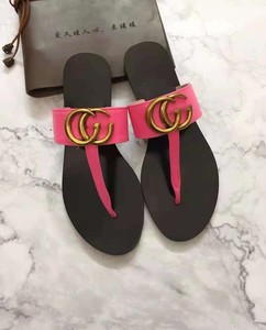 รองเท้าแตะ Gocci Platform Flat <span class=keywords><strong>GG</strong></span> สำหรับผู้หญิง สวมใส่สบาย หรูหรา เหมาะสำหรับใส่กลางแจ้ง กันลื่น สำหรับฤดูร้อน/ฤดูใบไม้ร่วง - Product Image 6