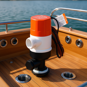 Bomba aireadora Livewell de 12V y 1100GPH para barcos, con 2 entradas rectas, modelo D0100X3ERK6 - Product Image 2