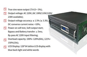 Convertisseur à onde sinusoïdale pure 7KW 8 Kva 110vdc vers 220vac pour centre de données et usage industriel, prise en charge OEM - Product Image 4