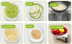 Ручные Кухонные гаджеты с ручным управлением, пластиковая резак для фруктов и овощей, Easy Slicer