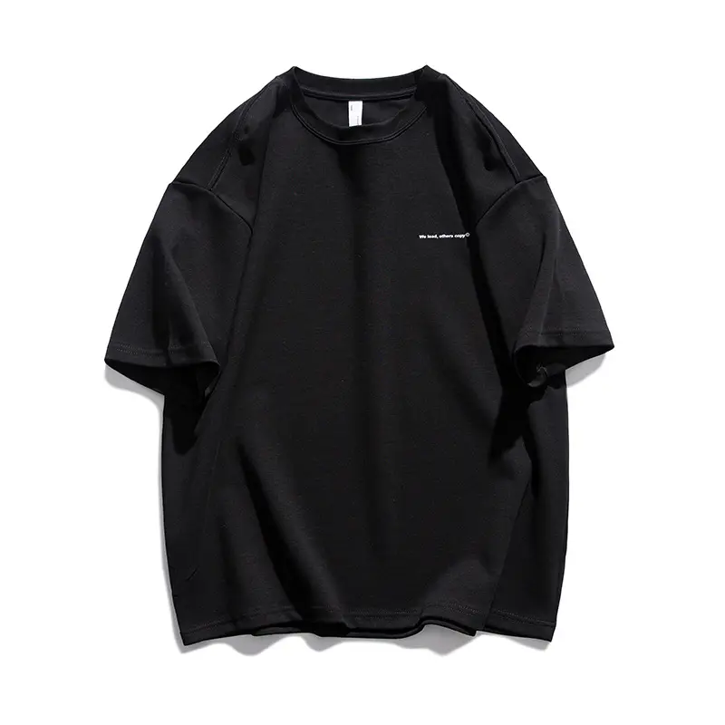 Digital bedrucktes säure gewaschenes T-Shirt für Männer Street schwarzes individuelles grafisches T-Shirt für Männer