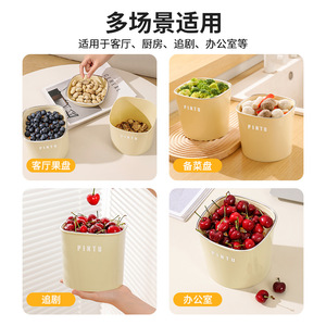 Pintu Dual Layer Fruit Washer Drainer <b>Basket</b> With Lid For Kitchen <b>Sink</b> Countertop Use - Product Image 4