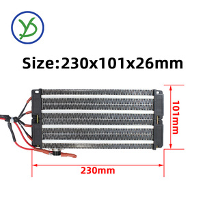Chauffage électrique PTC <span class=keywords><strong>2000W</strong></span> 220V 230*102*26mm, élément chauffant en céramique PTC pour climatisation HAVC - Product Image 2