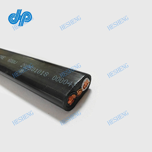 <span class=keywords><strong>สาย</strong></span>เคเบิลปั๊มจุ่มแบบหุ้มสองชั้น กลมหรือแบน 250MCM-3 PVC DI <span class=keywords><strong>สาย</strong></span>ปั๊มดำ พร้อมสายดิน - Product Image 5