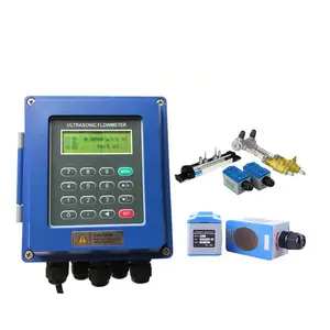 Dijital 4-20mA Rs485 akış sıvı su sayacı ultrason akış ölçer