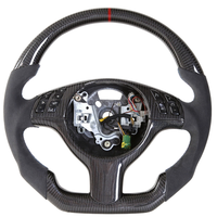 Volant de voiture en fibre de carbone personnalisé à 12 heures avec design sportif pour BMW Série 3 E46 E39