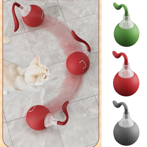Interactive Cat <b>Ball</b> Toy Automatic Rolling <b>Ball</b> with Tail Rechargeable <b>Smart</b> Pet Interactive Toy Intelligent Mouse for Cat - Product Image 4