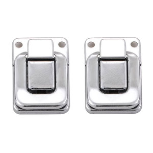 FAYSHING Boîte de rangement professionnelle classique en métal chromé robuste avec fermoir à loquet modèle FS1052 pour bijoux - Product Image 1