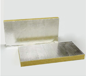 Panneau acoustique en <span class=keywords><strong>laine</strong></span> <span class=keywords><strong>de</strong></span> roche industrielle 120 kg/m3 100 mm avec revêtement en feuille d'aluminium, matériau d'isolation minérale en pierre <span class=keywords><strong>de</strong></span> basalte pour toiture et <span class=keywords><strong>mur</strong></span> - Product Image 2