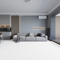DEER TILE Carrelage en porcelaine effet marbre poli 800x800mm Brillant Imperméable Résistant à l'usure Antidérapant 10mm d'épaisseur Garantie 5 ans