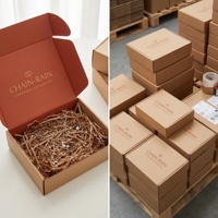 Boîte d'expédition personnalisée avec logo pour petites entreprises, boîte d'emballage en carton, boîte d'expédition en carton ondulé personnalisée