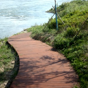 Bền ngoài trời gỗ <span class=keywords><strong>decking</strong></span> cho cầu và Waterfront khu vực dự án thời tiết chống trượt chất liệu - Product Image 1