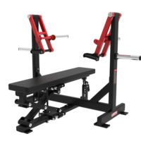 Banc de musculation professionnel à charge libre pour presse à pectoraux plate, équipement d'entraînement commercial, vente en gros usine
