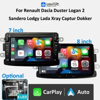 Autoradio pour Renault Duster Logan Sandero Lodgy Lada Xray Captur Dacia Dokker Écran tactile MP5 DSP CarPlay Android Auto