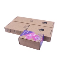 Emballage personnalisé avec logo, boîte cadeau en papier bon marché, impression UV