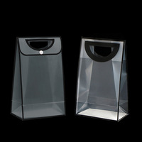 Sac fourre-tout transparent en PVC, sac cadeau festif en plastique, sac de shopping tendance
