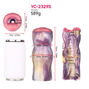 YOCY Oral Sex Aircraft Cup Bomba de aire Dispositivo de ventosa Coño Silicona suave Copa de masturbación masculina Productos sexuales para adultos al por mayor - Product Image 6