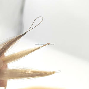 Vente en gros de nouvelles extensions de cheveux pointe plume attachées à la main invisible cheveux chinois vague naturelle sans tête pliante extensions de cheveux en plumes - Product Image 4