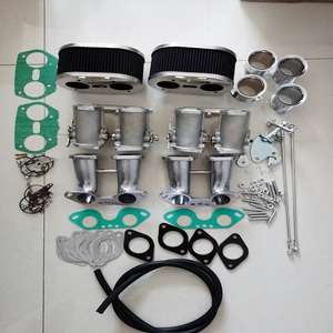 Cuerpo de Aceleración Doble <span class=keywords><strong>IDF</strong></span> con Bocina, Conector TPS y Filtro, Tipo Dividido para Porsche 914 - Product Image 1