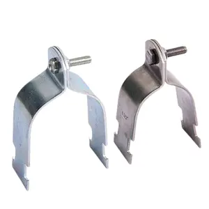 XiaMen QiangSheng customized universal metal rigid strut pipe clamps strut channel clips strut strap for emt