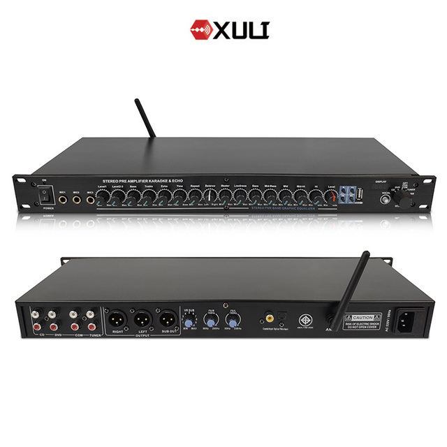 PRE-777USB Hot Sale Analog Effects Stereo Pre Amplifier Karaoke & Echo High Quality Karaoke Machine