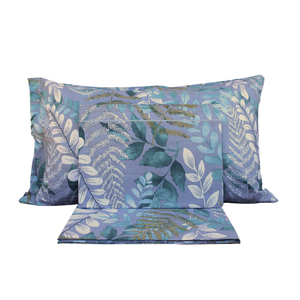 Parure de lit 100% coton FoGLIA, taille italienne, avec taies d'oreiller - Product Image 1