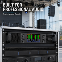 Amplificateur de puissance professionnel AD408 2 canaux 800W*4, montage en rack, amplificateur PA avec écran LCD pour système sonore de scène, karaoké, bar