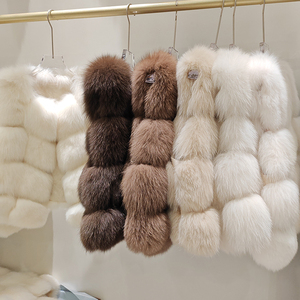 <span class=keywords><strong>Gilet</strong></span> en fourrure de renard de luxe sur mesure, taille petite, style <span class=keywords><strong>court</strong></span>, doux et moelleux, en vraie fourrure, pour l'hiver <span class=keywords><strong>chaud</strong></span> - Product Image 6