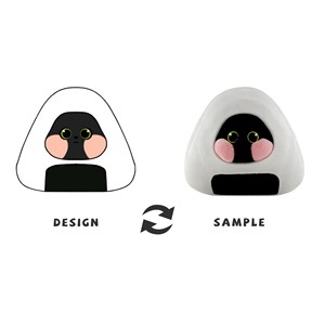 <span class=keywords><strong>Peluche</strong></span> a Forma di Onigiri in Stile Giapponese, Divertente Giocattolo da Collezione per Bambini, Simpatico <span class=keywords><strong>Peluche</strong></span> a Forma di Sushi Triangolare - Product Image 1