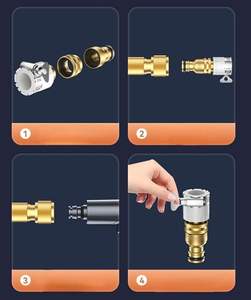 ปืนฉีดน้ำแรงดันสูงแบบใช้มือพร้อมหัวฉีด 5 ชิ้น ปืนฉีดน้ำแรงดันสูง - Product Image 3