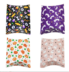 Customize <strong>Halloween</strong> Matt Laminated Paper Pillow Shaped Box for Candy <strong>Sweetie</strong> Fast Food Packing - Product Image 3