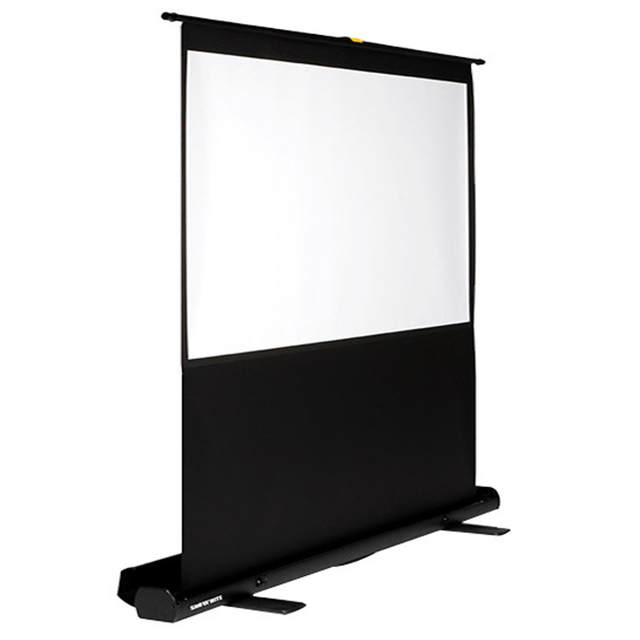 Outdoor/Office Roll up Stand Metal Brackets Projection Screen 70 Inch Manual Pull up Floor Portable Projector Screen