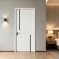 Porte en bois ignifugée homologuée UL, HDF ou MDF, pour hôtel, appartement, bureau, intérieur, insonorisée et ignifugée, porte de bâtiment commercial