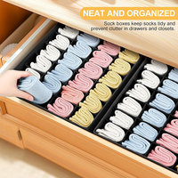 Boîte de rangement pliable multifonction à 24 compartiments pour sous-vêtements, chaussettes, cravates, bas, accessoires de tête et bijoux dans la salle de bain ou la garde-robe