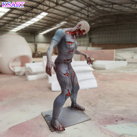 Creative fibre de verre résine Halloween fête artisanat Sculpture Zombie Vampire Statue centre commercial intérieur grand décoratif personnalisé