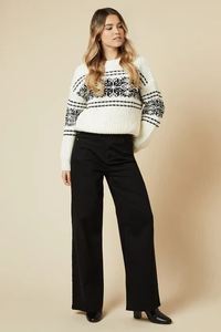 Benutzer definierte FNJIA Damen Strick pullover Klassische hässliche Weihnachts pullover Jacquard Neuheit Santa Reindeer Weihnachts pullover
